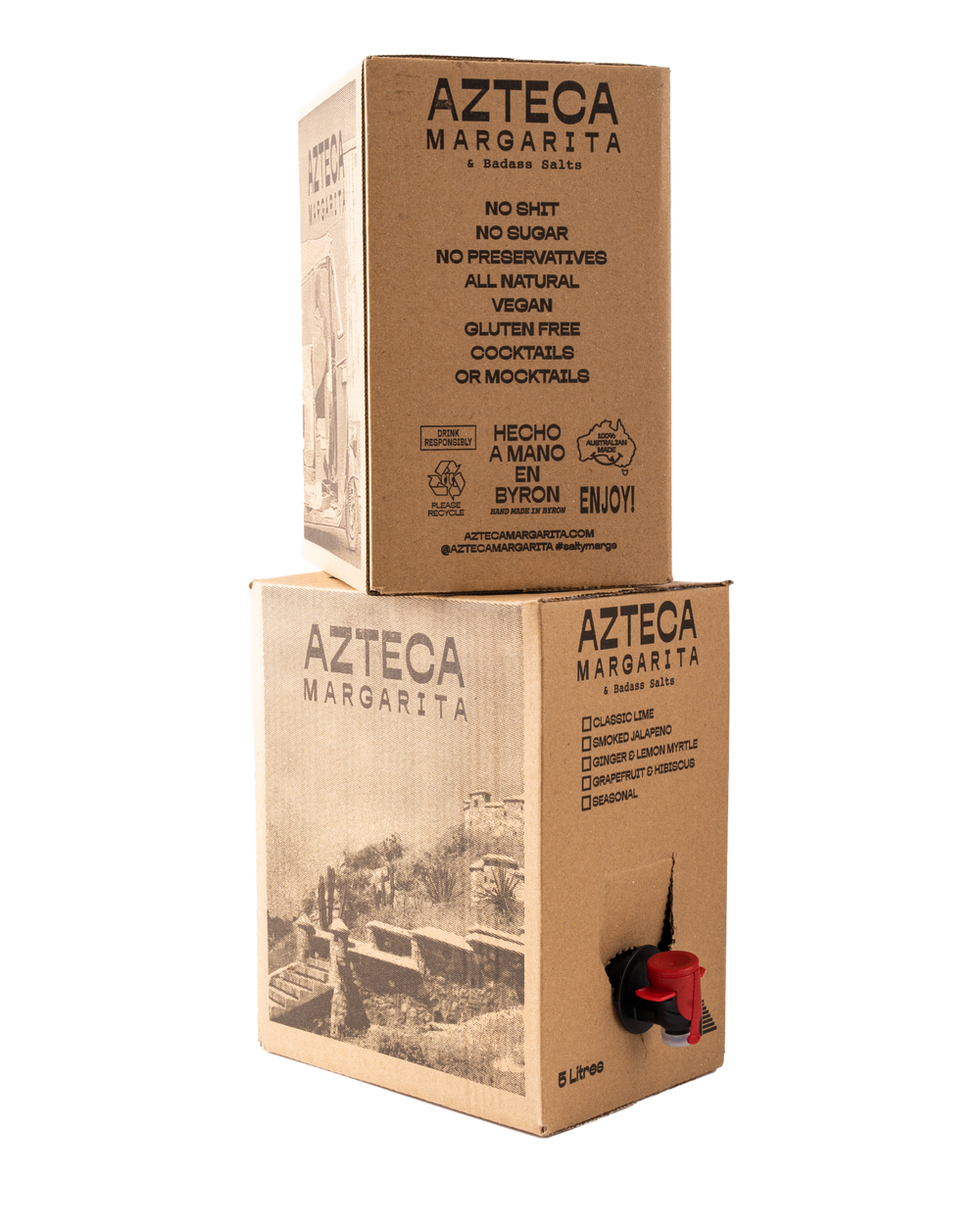 When you need a five litre box of Margarita mix, only an Azteca Cowboy Cube will do.